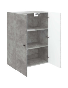 Mobiletto a muro Grigio Cemento 66 x 34,5 x 90 cm 2