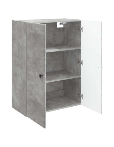 Mobiletto a muro Grigio Cemento 66 x 34,5 x 90 cm