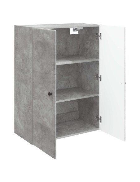 Mobiletto a muro Grigio Cemento 66 x 34,5 x 90 cm