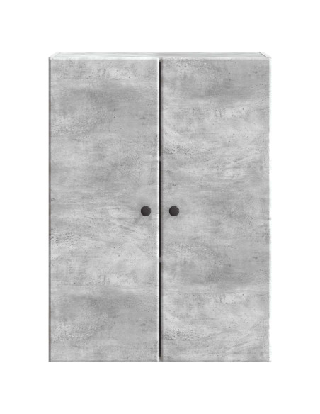 Mobiletto a muro Grigio Cemento 66 x 34,5 x 90 cm