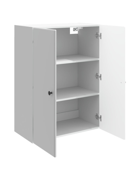 Mobiletto a muro Bianco Lucido 66 x 34,5 x 90 cm