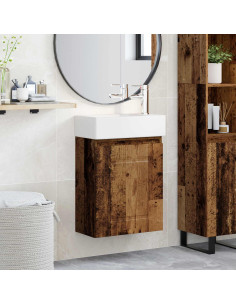 Mobile bagno con rubinetto Legno antico 45,5 x 22,5 x 84 cm