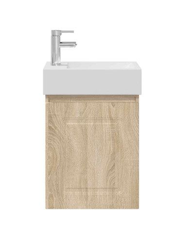 Mobile bagno con rubinetto Rovere Sonoma 45,5 x 22,5 x 84 cm
