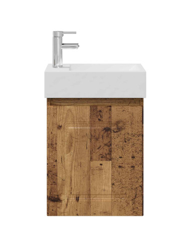 Mobile bagno con rubinetto Legno antico 45,5 x 22,5 x 84 cm
