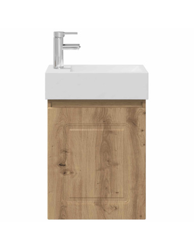 Mobile bagno con rubinetto Rovere Artigianale