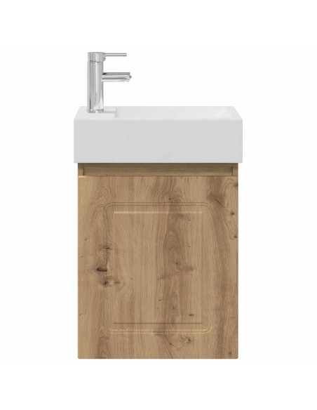 Mobile bagno con rubinetto Rovere Artigianale