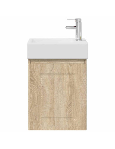 Mobile bagno con rubinetto Rovere Sonoma 45,5 x 22,5 x 84 cm