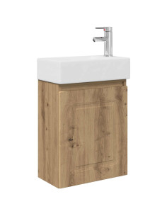Mobile bagno con rubinetto Rovere Artigianale 2