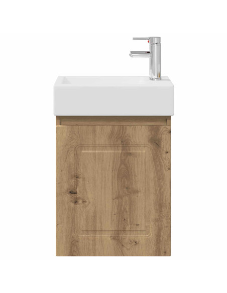Mobile bagno con rubinetto Rovere Artigianale