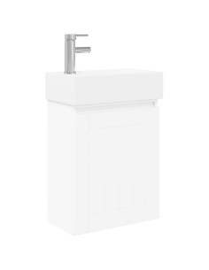 Mobile bagno con rubinetto Bianco 45,5 x 25,5 x 84 cm 2