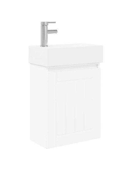 Mobile bagno con rubinetto Bianco 45,5 x 25,5 x 84 cm