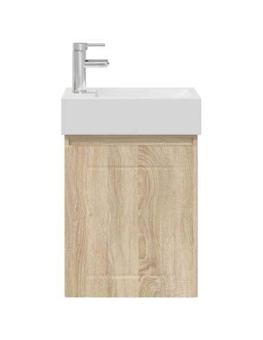 Mobile bagno con rubinetto Rovere Sonoma 45,5 x 25,5 x 84 cm
