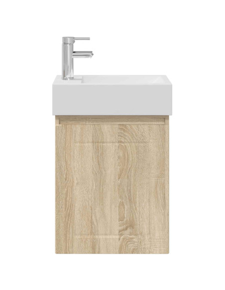 Mobile bagno con rubinetto Rovere Sonoma 45,5 x 25,5 x 84 cm