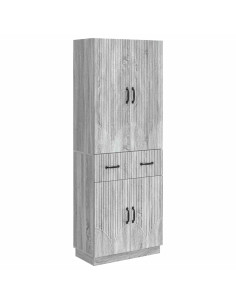 Set di armadi 2 pcs Sonoma grigio Legno ingegnerizzato