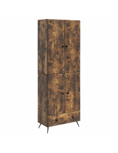 Set di armadi 2 pcs Rovere Fumo Legno ingegnerizzato