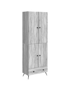 Set di armadi 2 pcs Sonoma grigio Legno ingegnerizzato