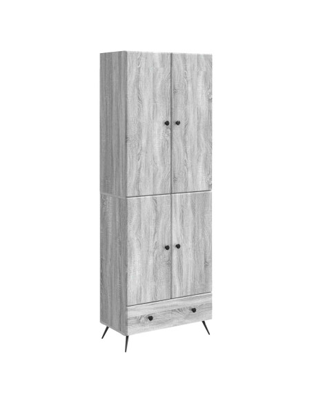 Set di armadi 2 pcs Sonoma grigio Legno ingegnerizzato