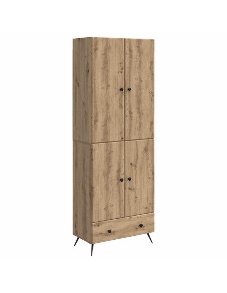 Set di armadi 2 pcs Rovere Artigianale Legno ingegnerizzato