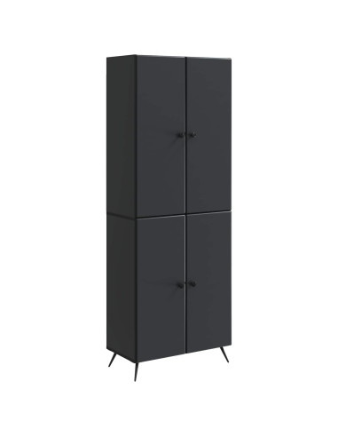Set di armadi 2 pcs Nero Legno ingegnerizzato