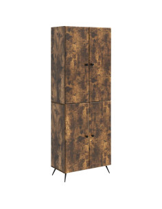 Set di armadi 2 pcs Rovere Fumo Legno ingegnerizzato