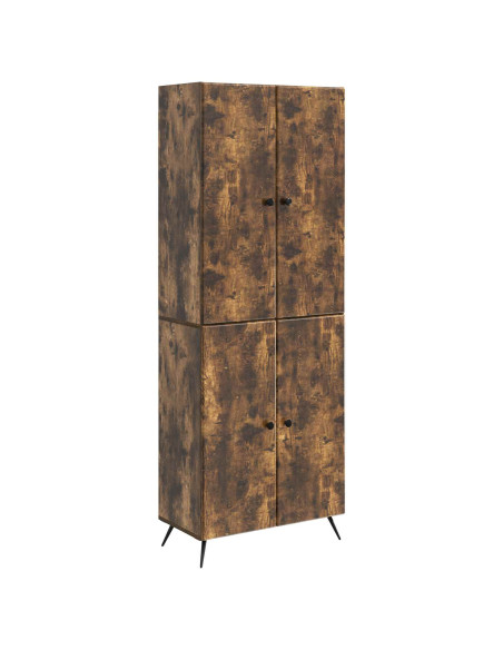 Set di armadi 2 pcs Rovere Fumo Legno ingegnerizzato