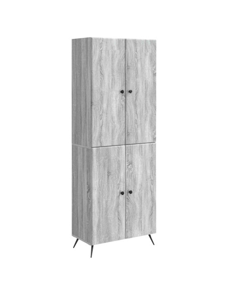 Set di armadi 2 pcs Sonoma grigio Legno ingegnerizzato