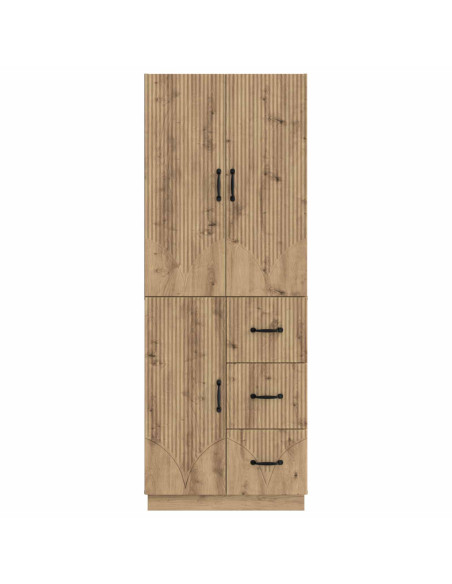 Set di armadi 2 pcs Rovere Artigianale Legno ingegnerizzato