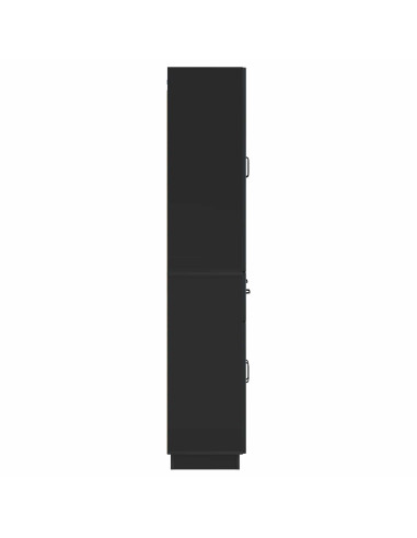 Set di armadi 2 pcs Nero Legno ingegnerizzato