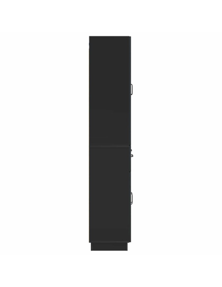 Set di armadi 2 pcs Nero Legno ingegnerizzato