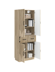 Set di armadi 2 pcs Rovere Sonoma Legno ingegnerizzato 2