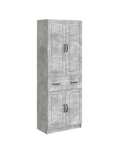 Set di armadi 2 pcs Grigio Cemento Legno ingegnerizzato