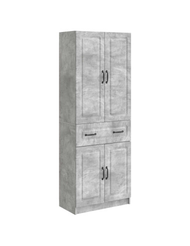 Set di armadi 2 pcs Grigio Cemento Legno ingegnerizzato