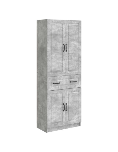 Set di armadi 2 pcs Grigio Cemento Legno ingegnerizzato