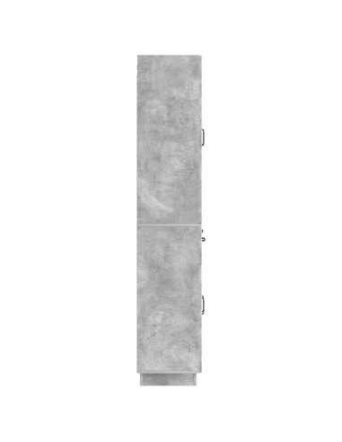 Set di armadi 2 pcs Grigio Cemento Legno ingegnerizzato