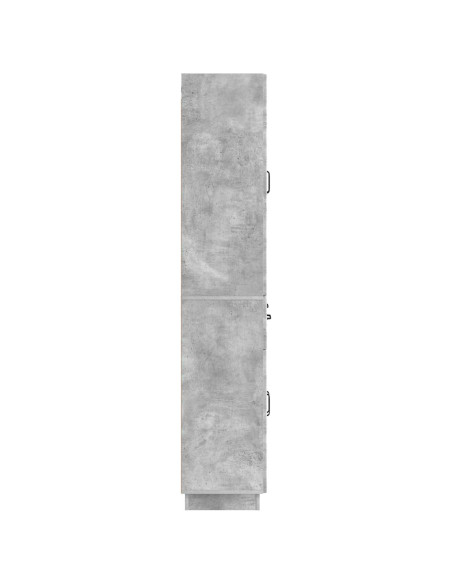 Set di armadi 2 pcs Grigio Cemento Legno ingegnerizzato