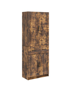 Set di armadi 2 pcs Rovere Fumo Legno ingegnerizzato