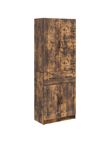 Set di armadi 2 pcs Rovere Fumo Legno ingegnerizzato