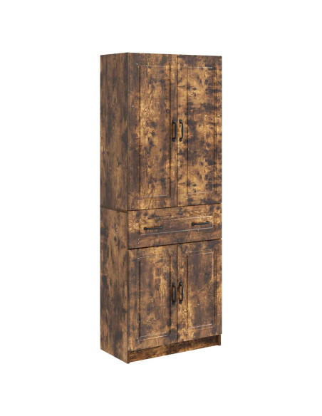 Set di armadi 2 pcs Rovere Fumo Legno ingegnerizzato
