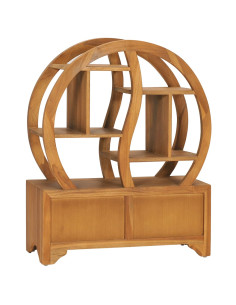 Armadietto con Mensola Yin Yang 68x26x83 cm in Legno di Teak