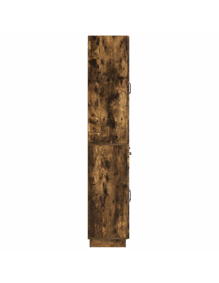 Set di armadi 2 pcs Rovere Fumo Legno ingegnerizzato