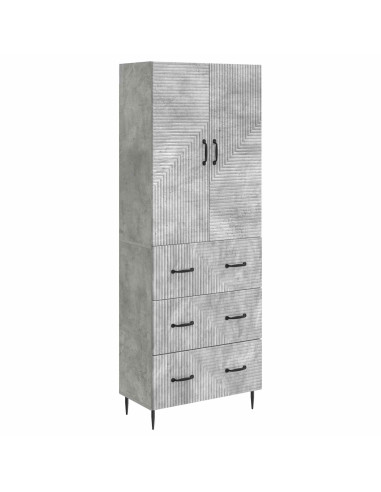 Set di armadi 2 pcs Grigio Cemento 66 x 34,5 x 90 cm