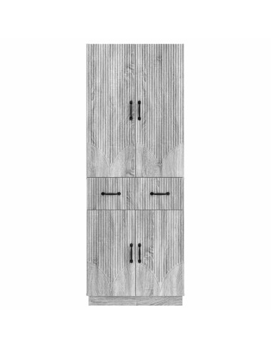 Set di armadi 2 pcs Sonoma grigio Legno ingegnerizzato