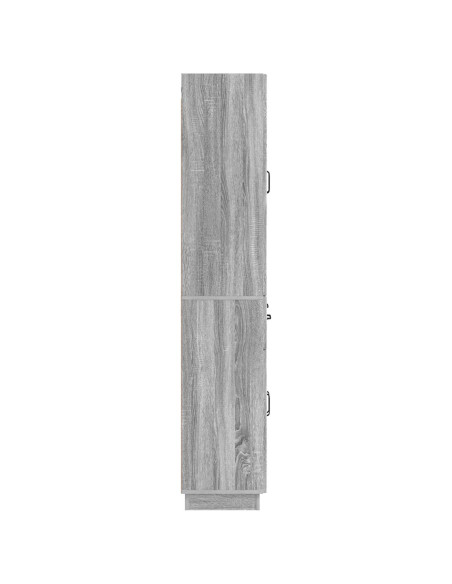 Set di armadi 2 pcs Sonoma grigio Legno ingegnerizzato