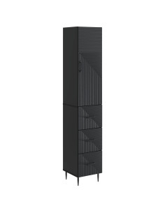 Set di armadi 2 pcs Nero 33 x 34,5 x 90 cm Legno ingegnerizzato
