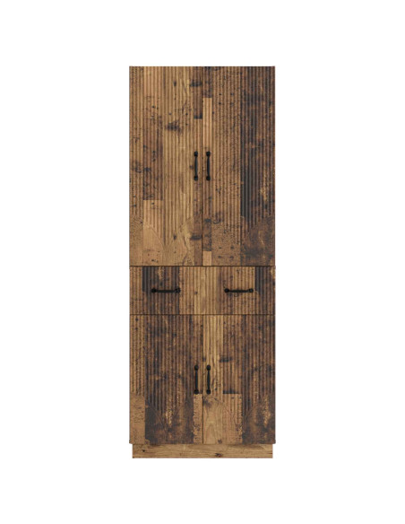 Set di armadi 2 pcs Legno antico Legno ingegnerizzato