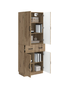 Set di armadi 2 pcs Rovere Artigianale Legno ingegnerizzato 2