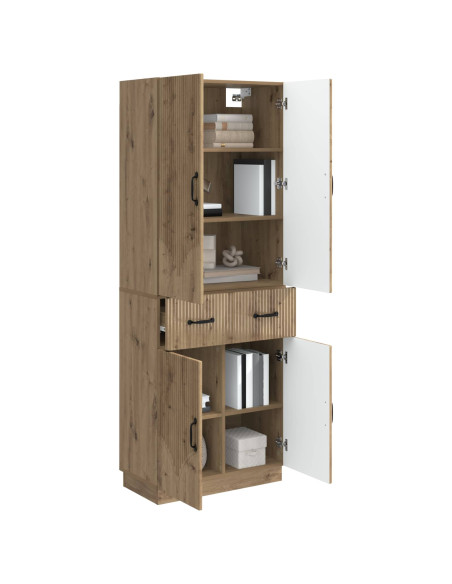 Set di armadi 2 pcs Rovere Artigianale Legno ingegnerizzato
