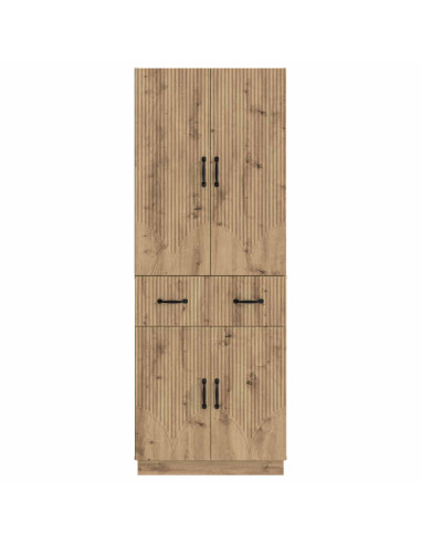 Set di armadi 2 pcs Rovere Artigianale Legno ingegnerizzato