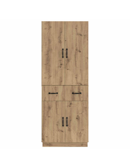 Set di armadi 2 pcs Rovere Artigianale Legno ingegnerizzato