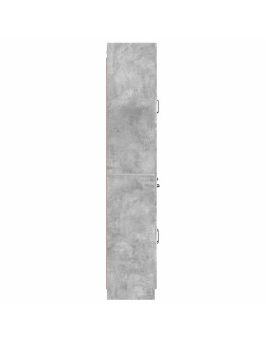 Set di armadi 2 pcs Grigio Cemento Legno ingegnerizzato